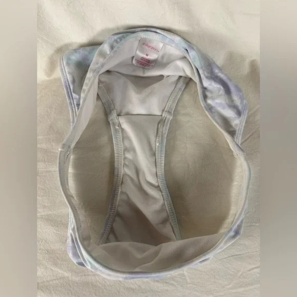 Xhilaration White Purple Blue Tie Dye Bikini Bottoms Medium - Picture 5 of 9